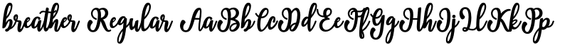 breather Regular font