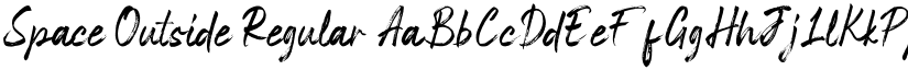 Space Outside Regular font