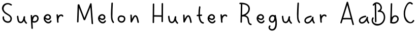 Super Melon Hunter Regular font