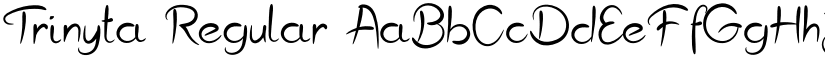 Trinyta Regular font