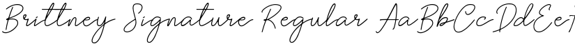 Brittney Signature Regular font