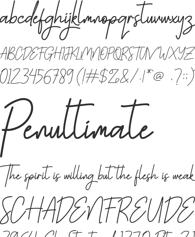 Fatherland font preview
