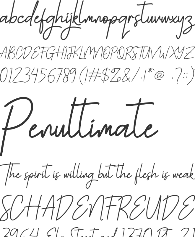 Fatherland font preview