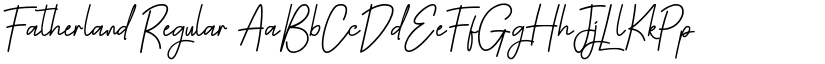Fatherland Regular font