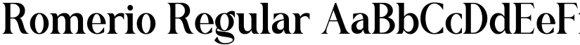 Romerio Regular font