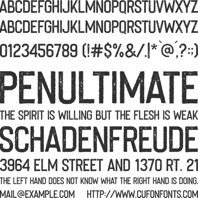 Imperfecta Rough font preview