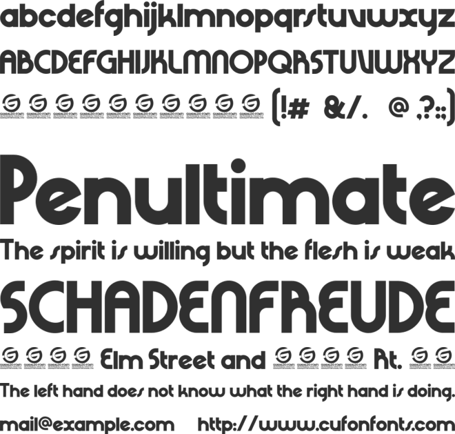 Rhino Sans Personal Use font preview