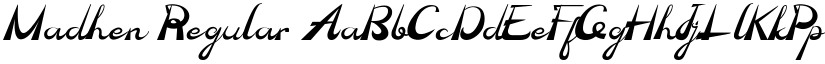 Madhen Regular font