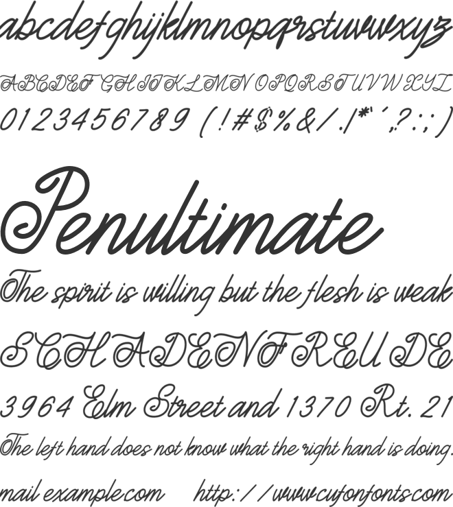 Estonia font preview