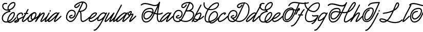 Estonia Regular font