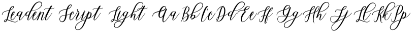 Leadent Script Light font