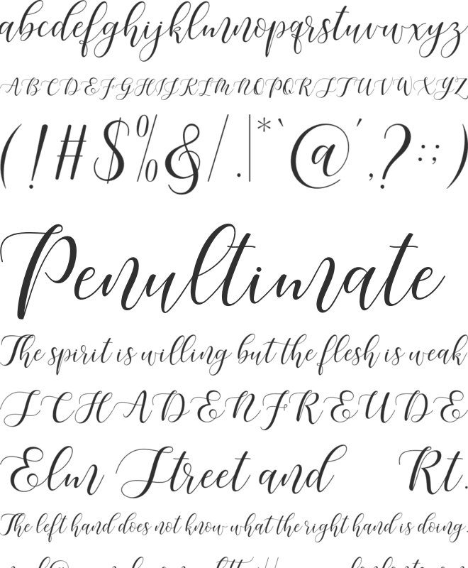 Maheisa Script font preview