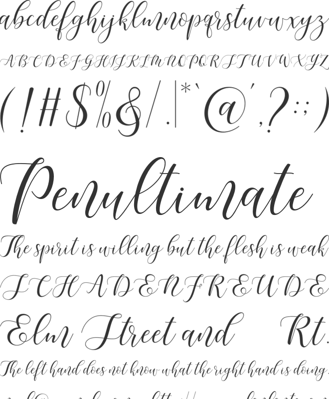 Maheisa Script font preview