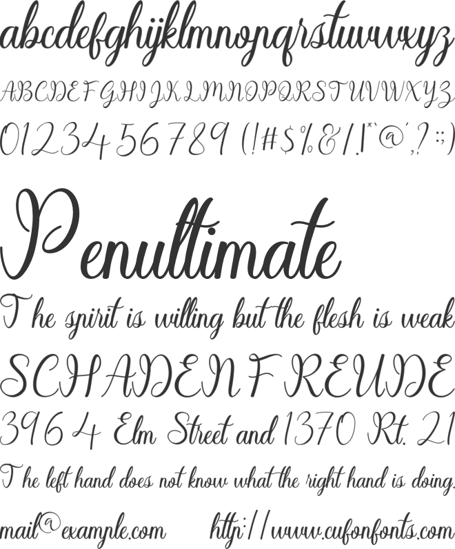 Sayidah font preview