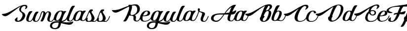 Sunglass Regular font