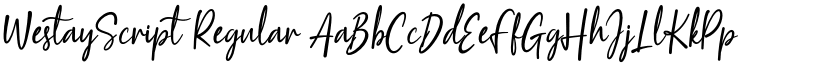 WestayScript Regular font
