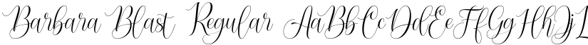 Barbara Blast Regular font