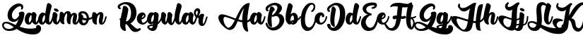 Gadimon Regular font