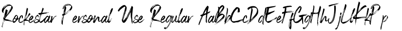 Rockestar Personal Use Regular font