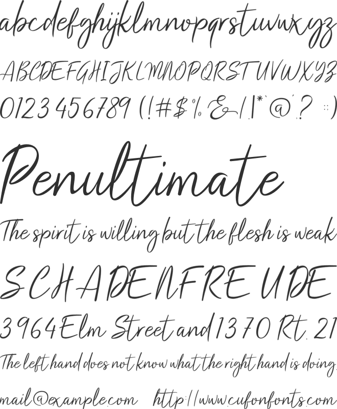 Salty Malthy font preview