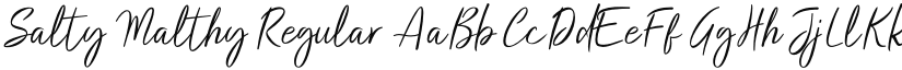 Salty Malthy font download
