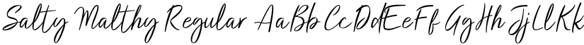 Salty Malthy font download