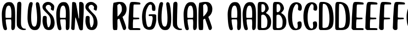 Alusans Regular font