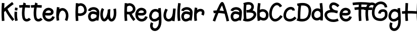 Kitten Paw font download