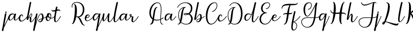 jackpot Regular font