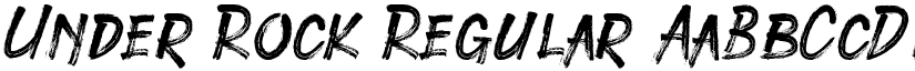 Under Rock Regular font