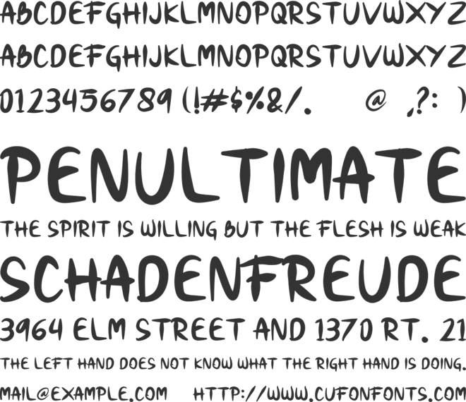 Snobi font preview