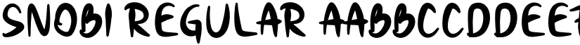 Snobi Regular font
