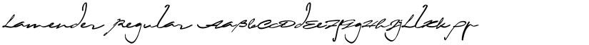 Lamender Regular font