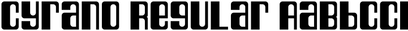 Cyrano Regular font