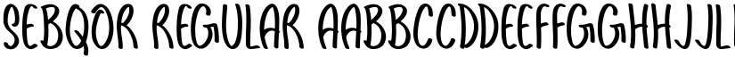 Sebqor Regular font