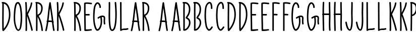 Dokrak Regular font