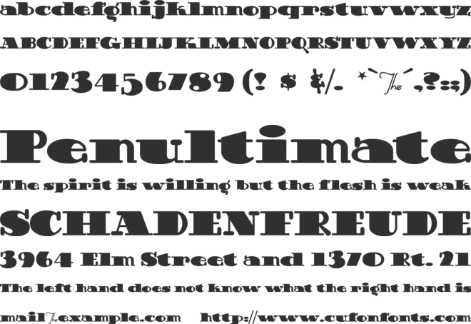 Guinness Extra Stout font preview