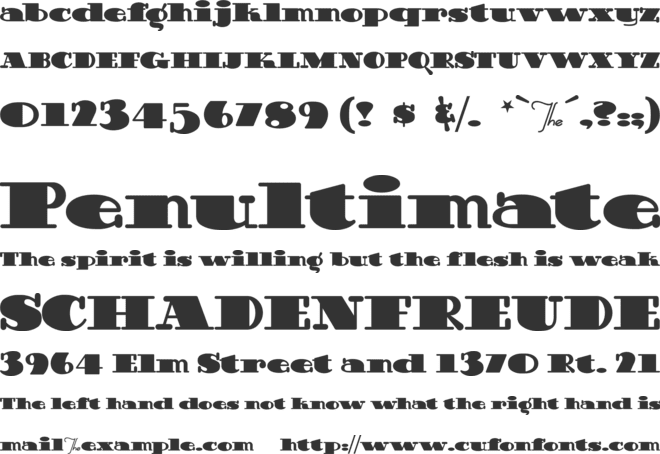 Guinness Extra Stout font preview