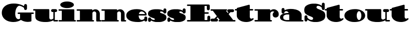 GuinnessExtraStout font