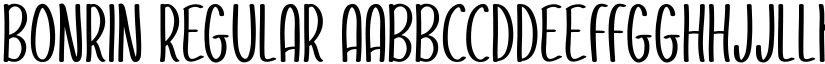 Bonrin font download