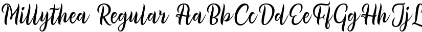 Millythea Regular font