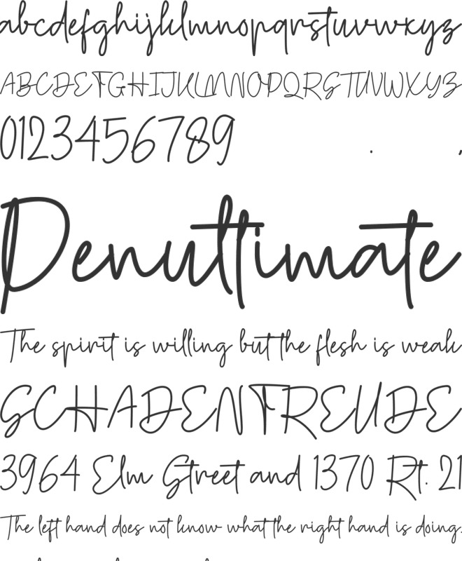 Callien Pooh font preview