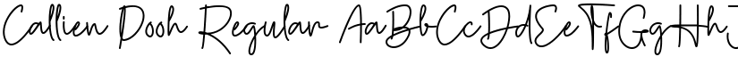 Callien Pooh Regular font