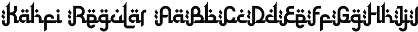 Kahfi font download