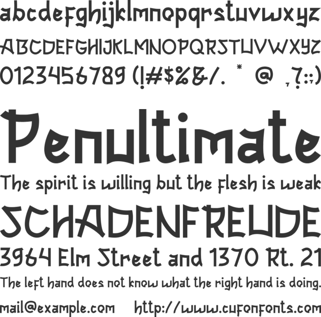 Respecty font preview