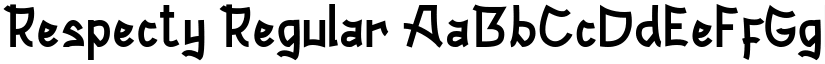 Respecty Regular font