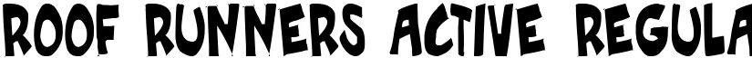 Roof runners active Regular font