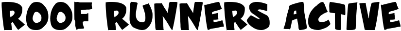 Roof runners active Bold font