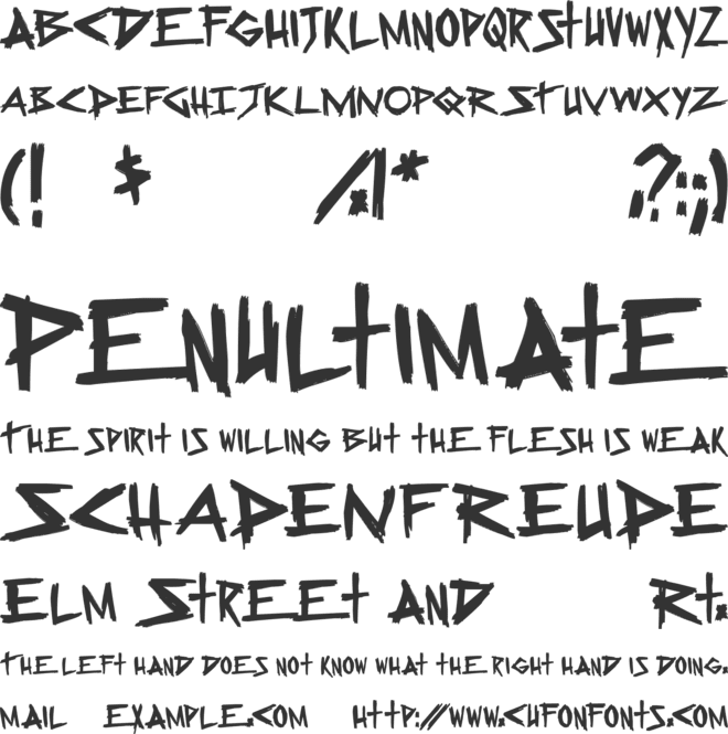 Sugar Death 2 font preview