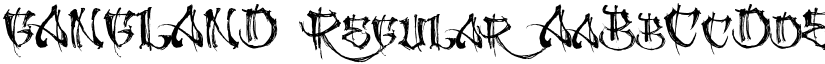 GANGLAND Regular font